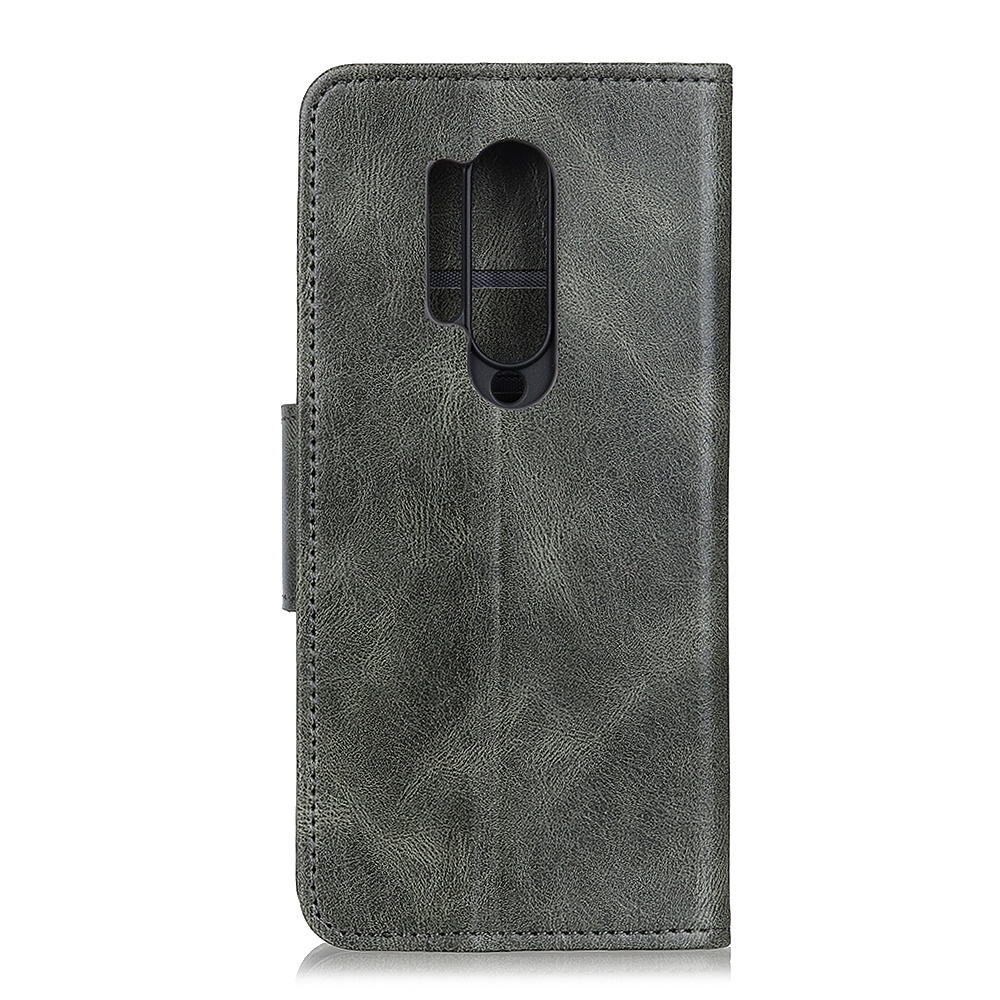 Pull Up en cuir PU Bookstyle pour OnePlus 8 Pro vert foncé