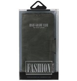Pull Up en cuir PU Bookstyle pour OnePlus 8 Pro vert foncé