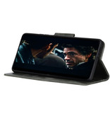 Pull Up PU Leder Bookstyle für OnePlus 8 Pro Dark Green