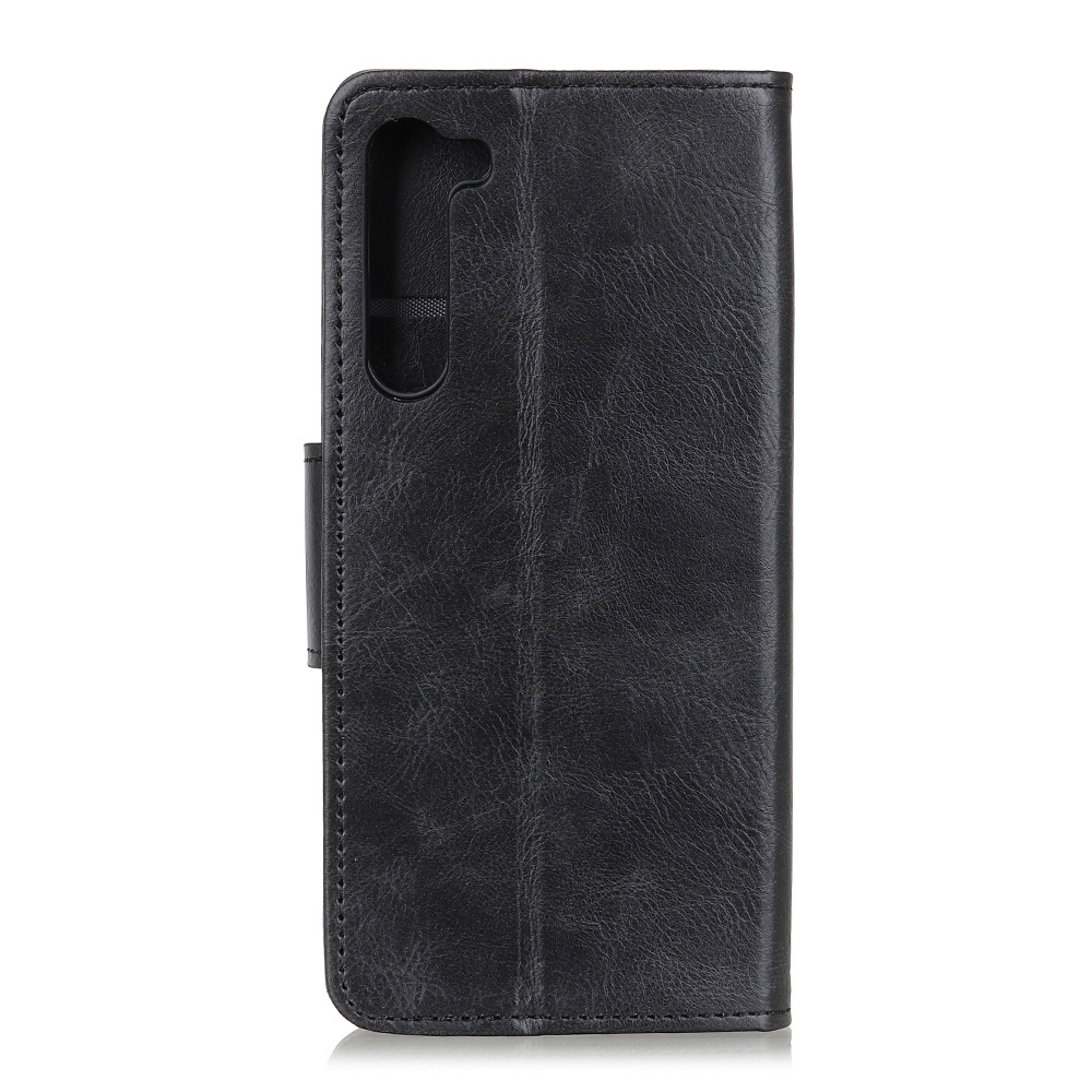 Pull Up PU Leder Bookstyle voor OnePlus Nord Zwart