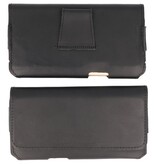 MF Handmade Leather Horizontal Tote Bag Size L Black