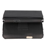 MF Handmade Leather Horizontal Tote Bag Size L Black