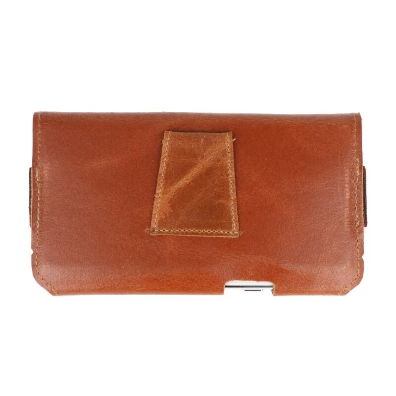 MF Handmade Leer Horizontaal Draagtas Maat XL Bruin