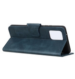 Pull Up PU Leder Bookstyle voor iPhone 12 Pro Blauw