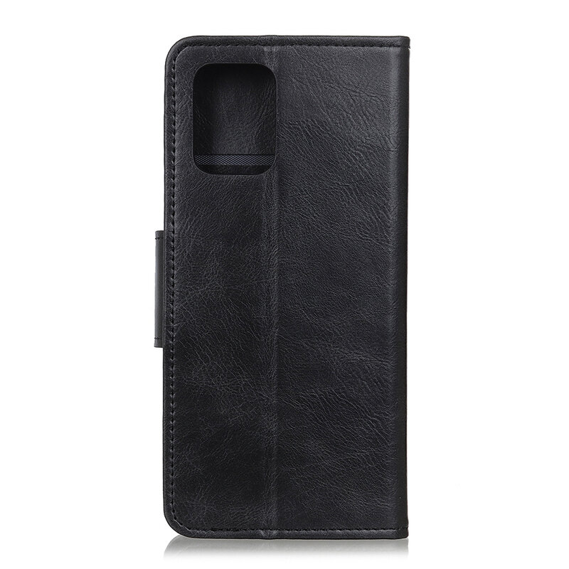 Style de livre en cuir PU Pull Up pour iPhone 12 Pro Max Noir