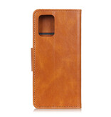 Pull Up PU Leather Bookstyle for iPhone 12 Pro Max Brown