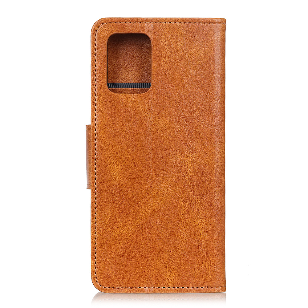 Pull Up PU Leather Bookstyle para iPhone 12 Pro Max Marrón