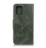 Pull Up PU Cuir Bookstyle iPhone 12 Pro Max Vert Foncé