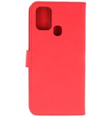 2-in-1-Buchhülle für Samsung Galaxy A21s, Rot