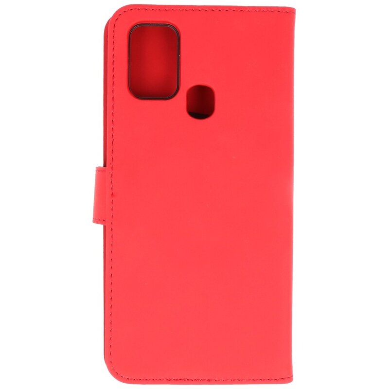 2-i-1 bogcover til Samsung Galaxy A21s rødt