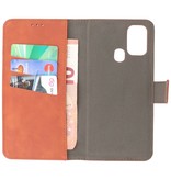 2 in 1 Book Case Cover for Samsung Galaxy A21s Brown