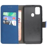 2 i 1 bog cover til Samsung Galaxy M31 Navy