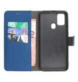 2 in 1 Book Case Cover for Samsung Galaxy M31 Navy