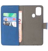 2 in 1 Book Case Cover für Samsung Galaxy M31 Navy