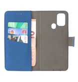 2 in 1 Book Case Cover for Samsung Galaxy M31 Navy