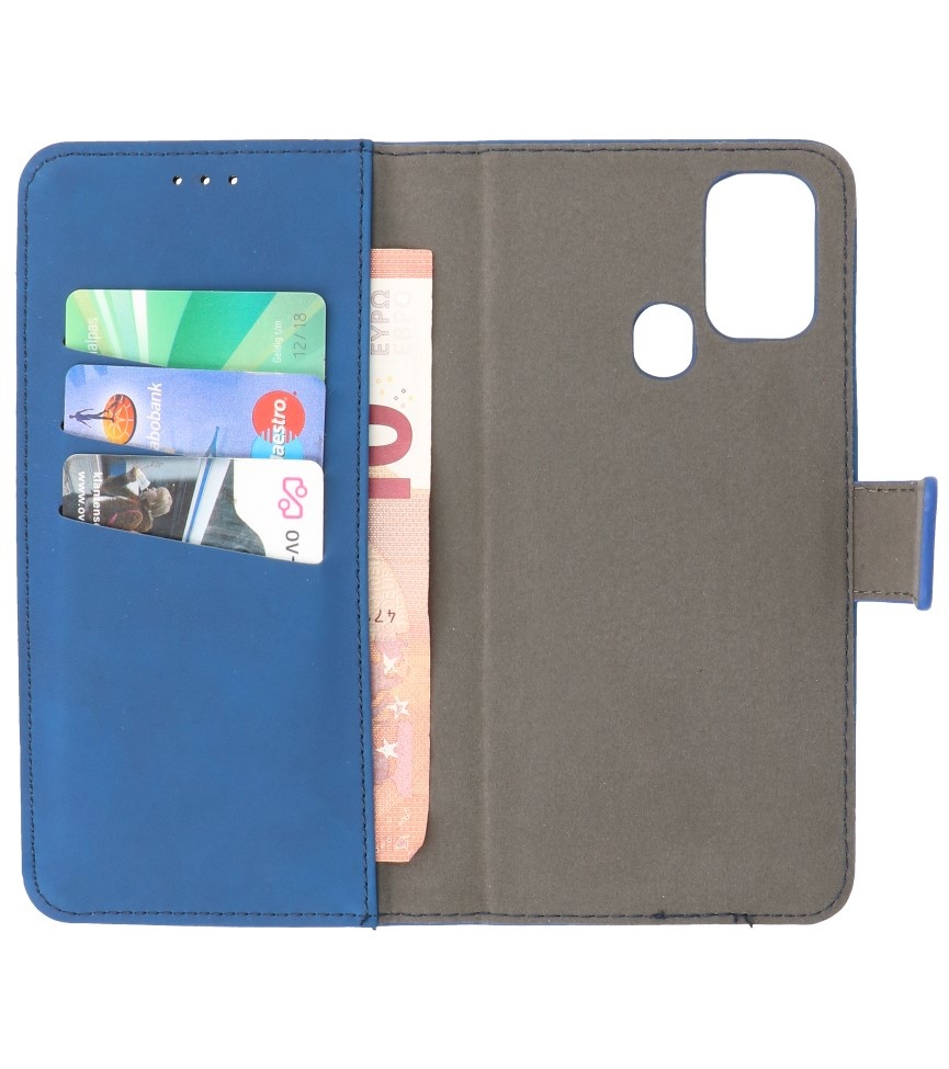 2 in 1 Book Case Hoesje voor Samsung Galaxy M31 Navy