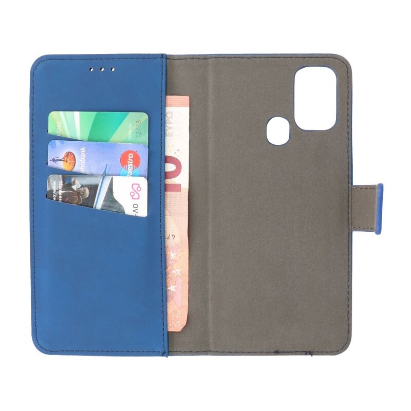 2 in 1 Book Case Cover for Samsung Galaxy M31 Navy