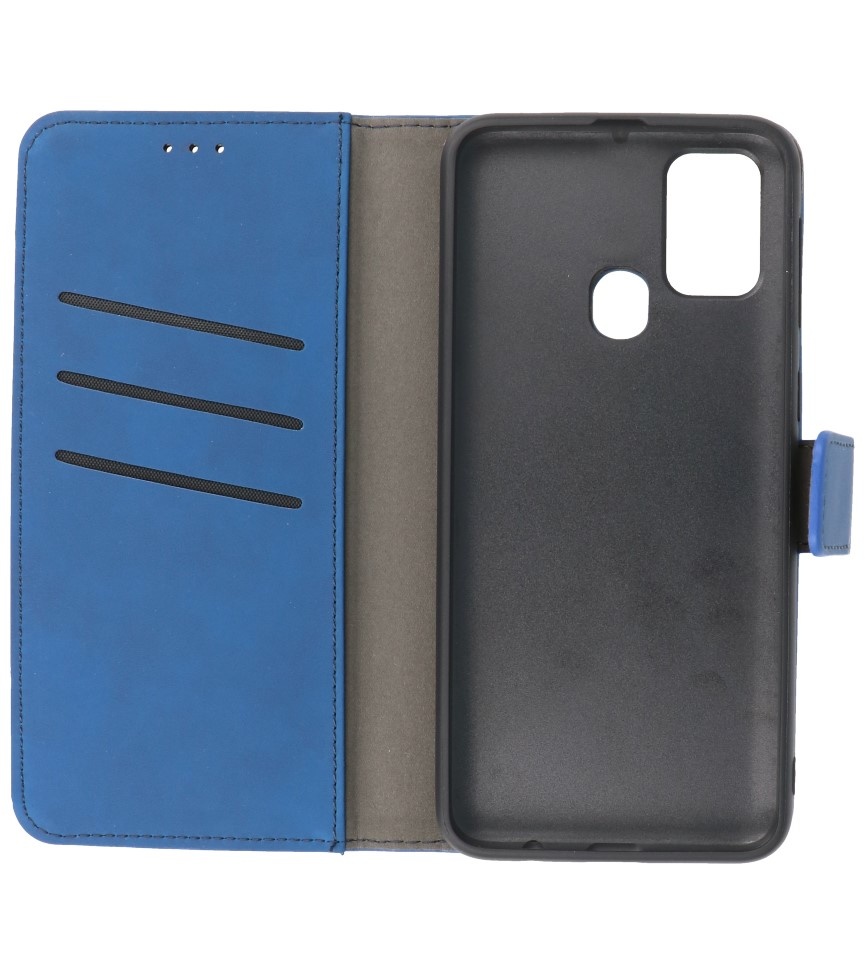 2 in 1 Book Case Cover for Samsung Galaxy M31 Navy