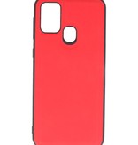 2 in 1 Book Case Cover for Samsung Galaxy M31 Red