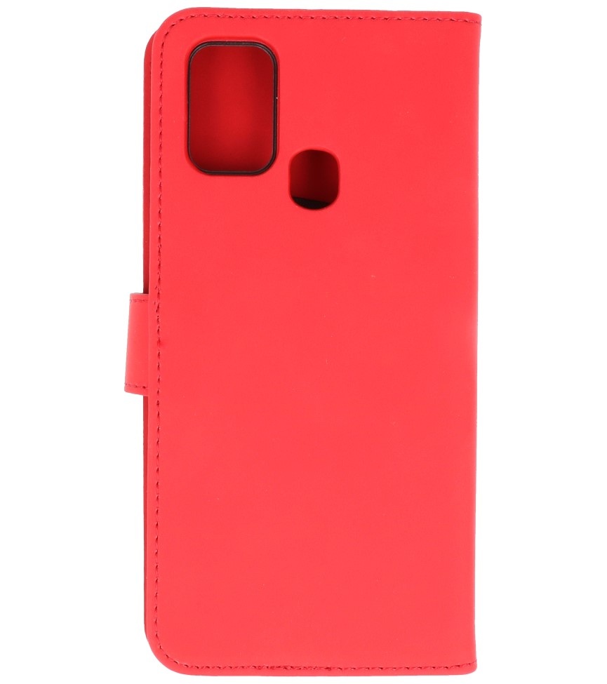 2 in 1 Book Case Cover für Samsung Galaxy M31 Rot