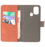 2 in 1 Book Case Cover for Samsung Galaxy M31 Brown