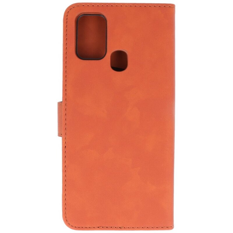 2 in 1 Book Case Cover for Samsung Galaxy M31 Brown