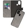 2 in 1 Book Case Hoesje voor Samsung Galaxy M31 Grijs