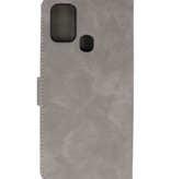 2 i 1 Bog Cover til Samsung Galaxy M31 Grå