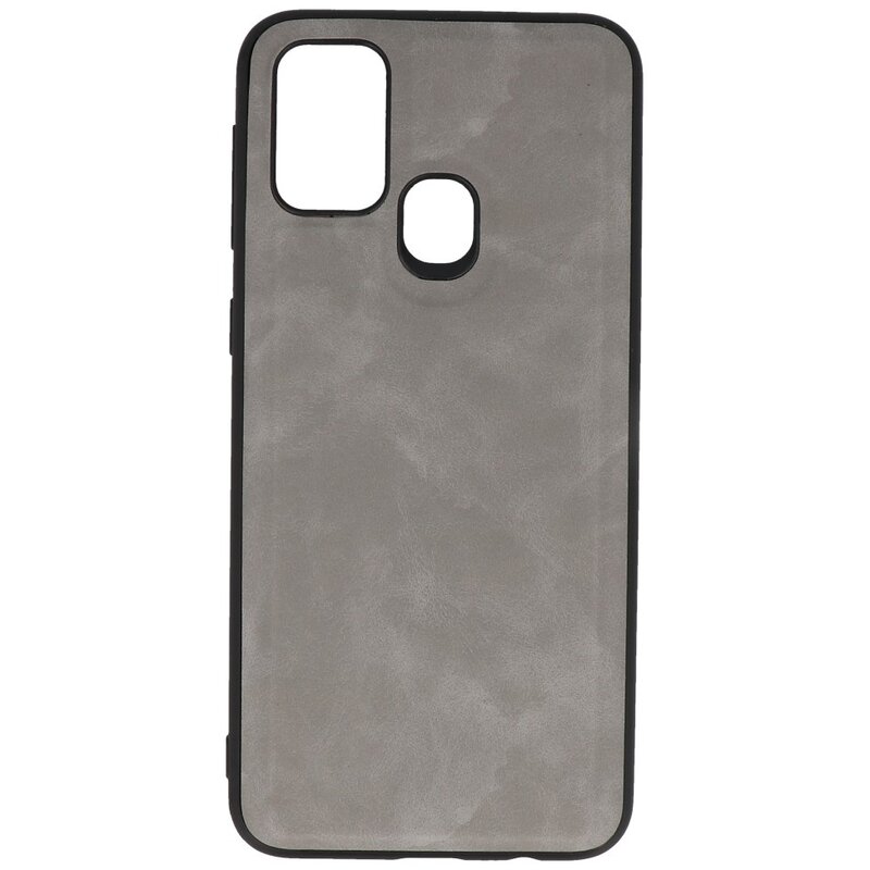 2 in 1 Book Case Cover for Samsung Galaxy M31 Gray