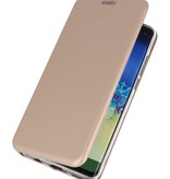 Schlanke Folio Hülle für Samsung Galaxy A21s Gold