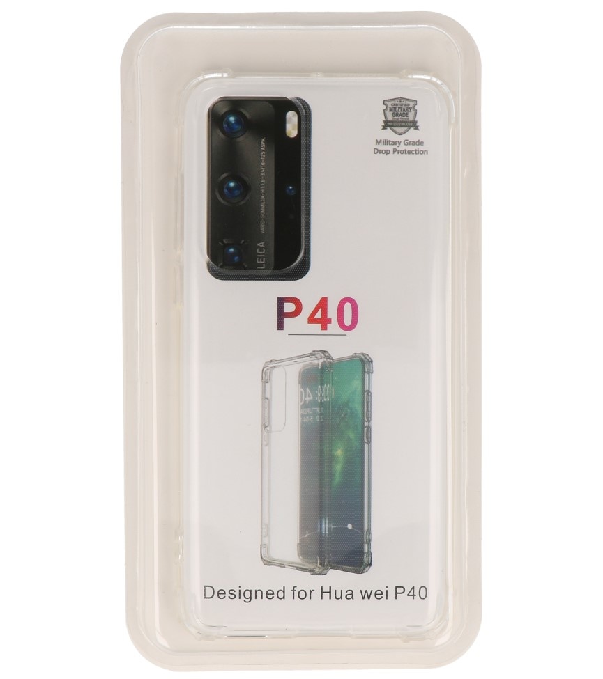 Cover in TPU antiurto per Huawei P40 Trasparente