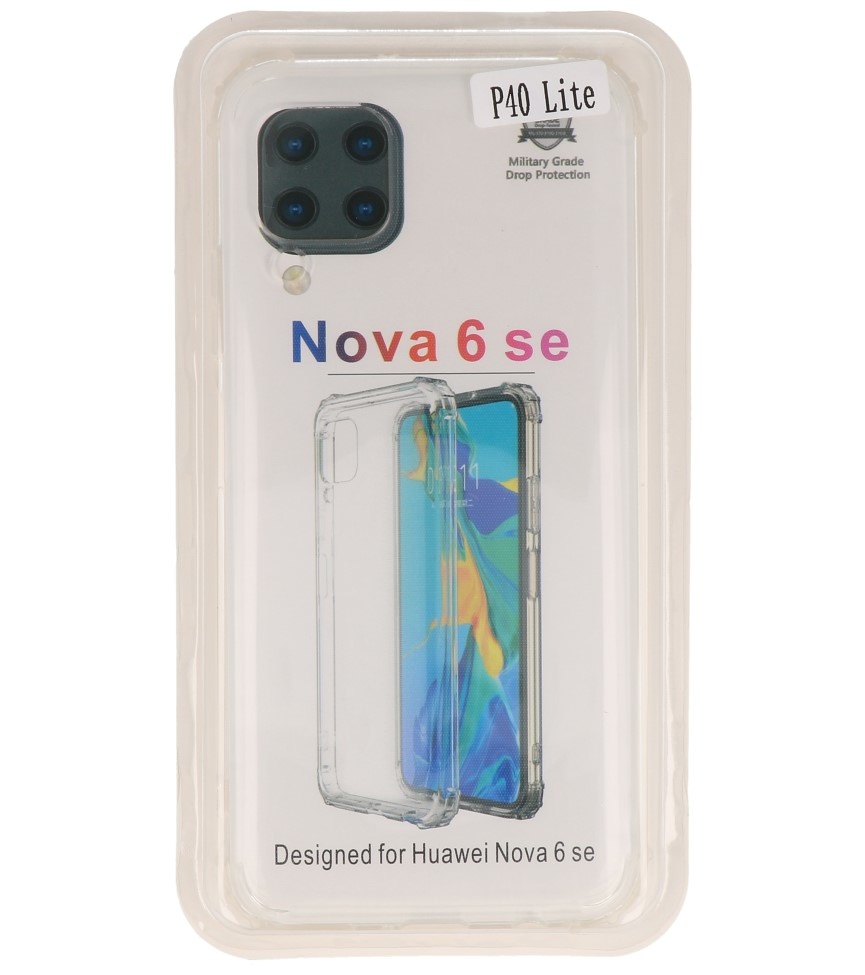 Shockproof TPU case for Huawei P40 Lite Transparent