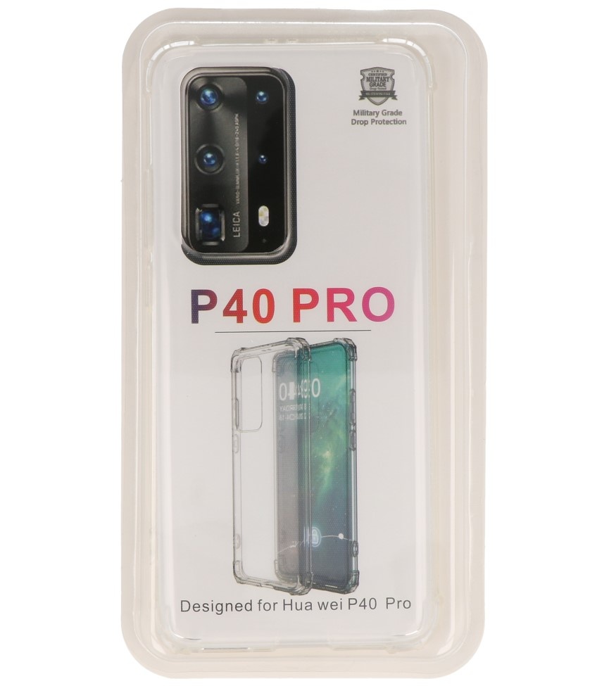 Carcasa de TPU a prueba de golpes para Huawei P40 Pro Transparente