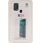 Carcasa de TPU a prueba de golpes para Samsung Galaxy M31 Transparente