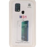 Coque en TPU antichoc pour Samsung Galaxy M31 Transparent