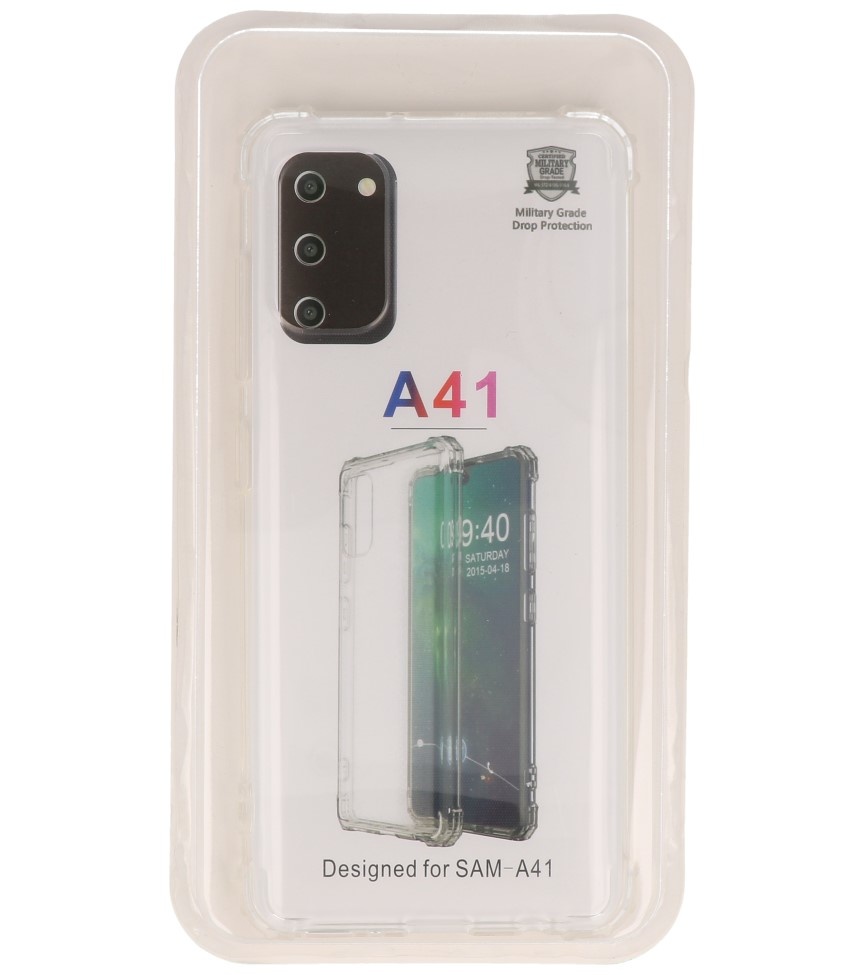 Carcasa de TPU a prueba de golpes para Samsung Galaxy A41 Transparente
