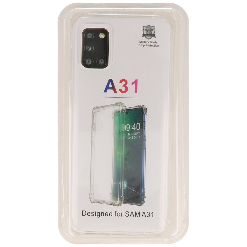 Shockproof TPU case for Samsung Galaxy A31 Transparent