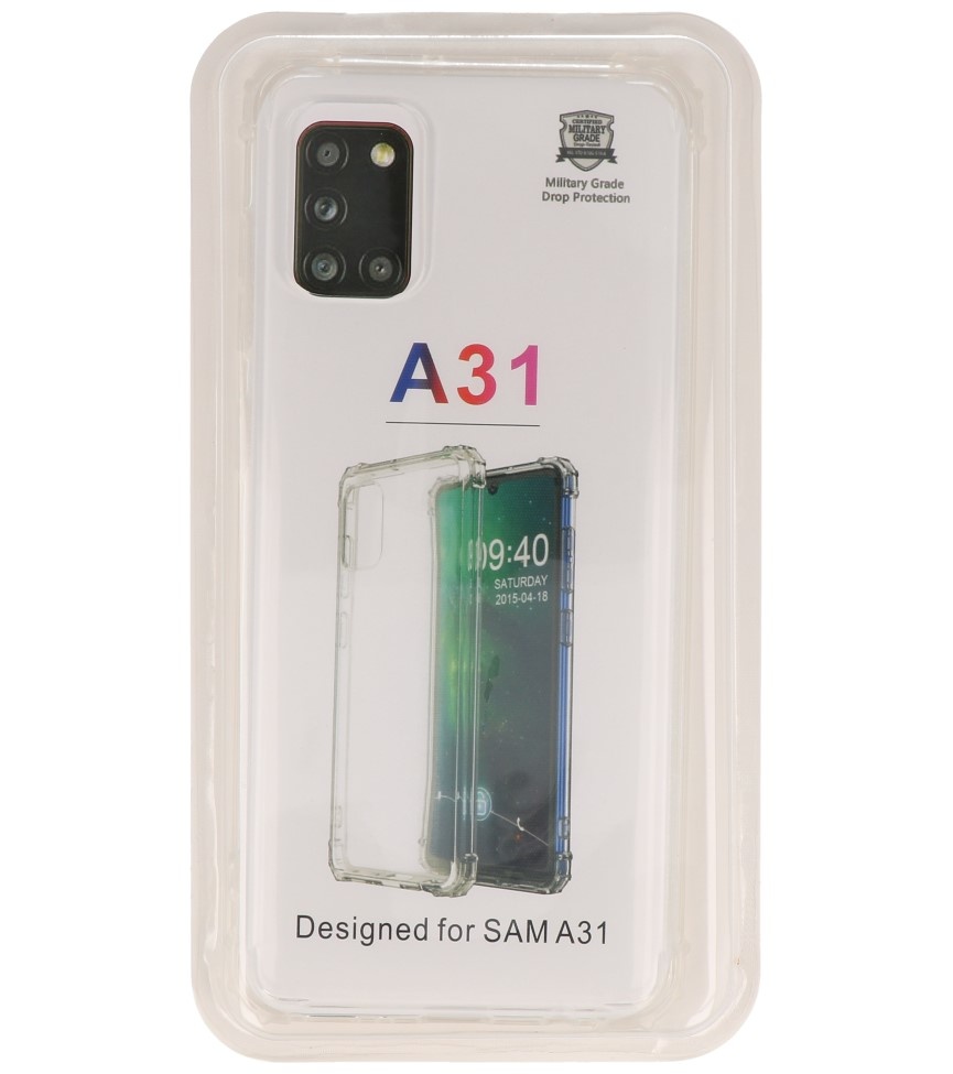 Coque en TPU antichoc pour Samsung Galaxy A31 Transparent