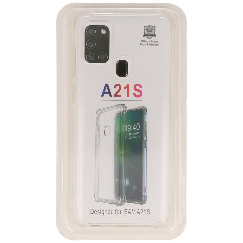 Stødsikker TPU taske til Samsung Galaxy A21s Transparent