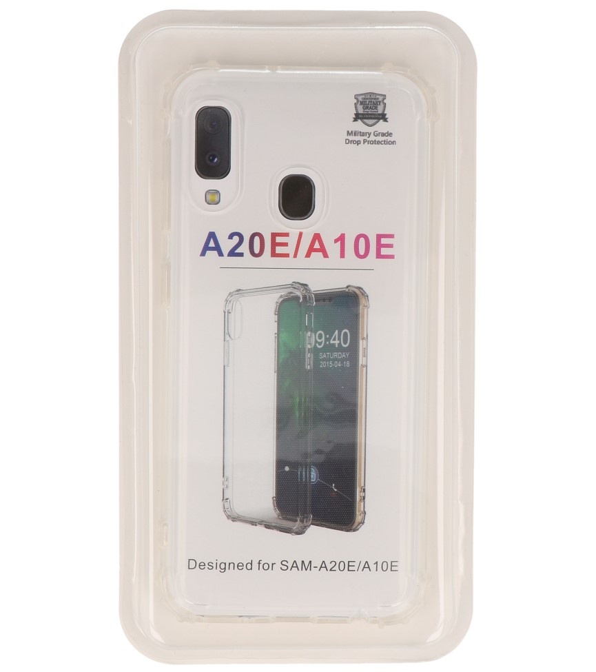 Funda de TPU a prueba de golpes para Samsung Galaxy A20e Transparente