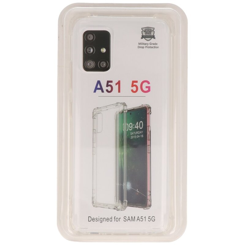 Coque en TPU antichoc pour Samsung Galaxy A51 5G Transparent
