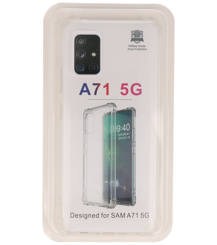 Carcasa de TPU a prueba de golpes para Samsung Galaxy A71 5G Transparente