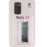 Custodia in TPU antiurto per Samsung Galaxy Note 20 Trasparente