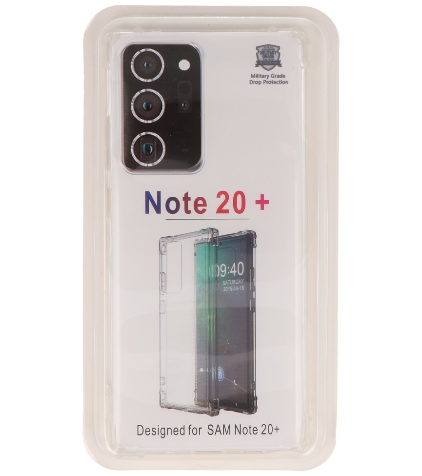 Carcasa de TPU a prueba de golpes para Samsung Galaxy Note 20 Ultra Transparente