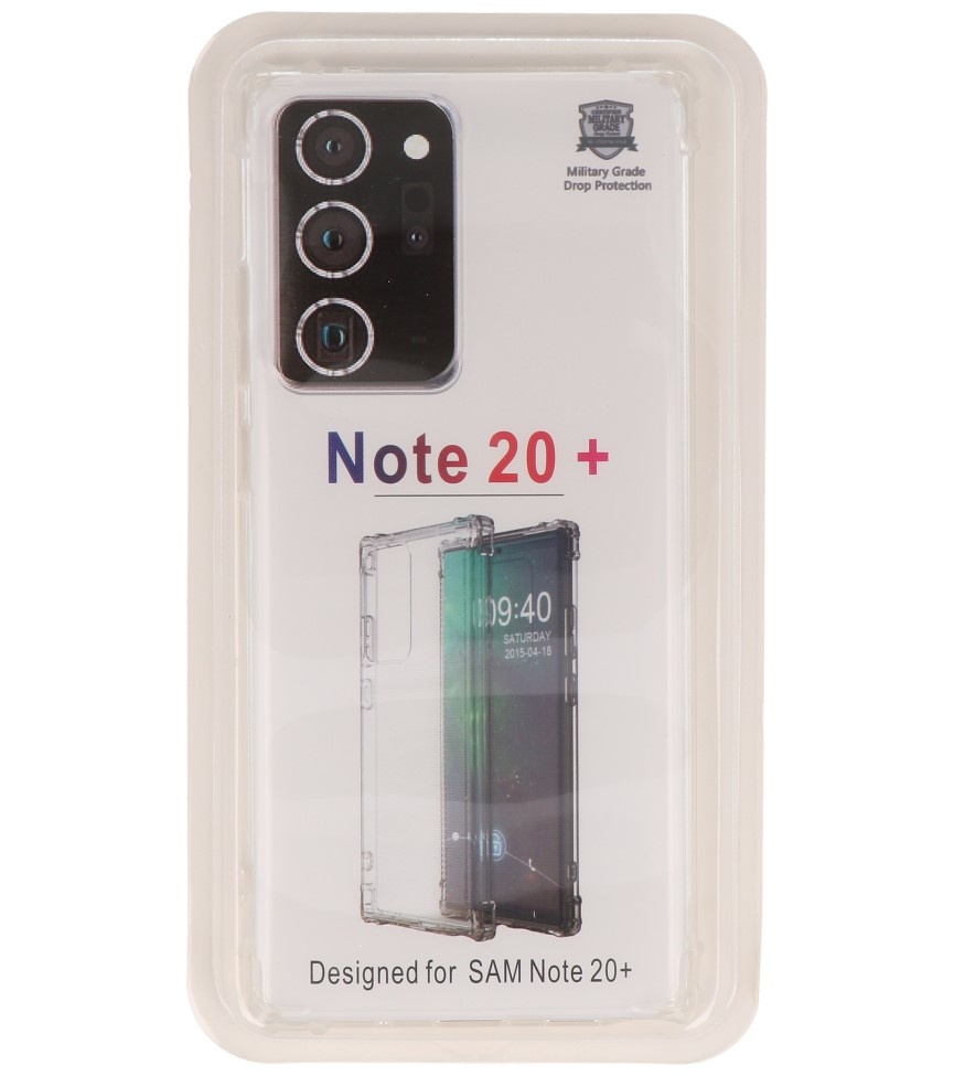 Custodia in TPU antiurto per Samsung Galaxy Note 20 Ultra Trasparente