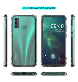 Carcasa de TPU a prueba de golpes para Huawei P Smart 2020 Transparente