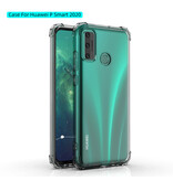 Carcasa de TPU a prueba de golpes para Huawei P Smart 2020 Transparente