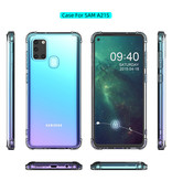 Carcasa de TPU a prueba de golpes para Samsung Galaxy A21s Transparente