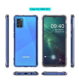 Custodia in TPU antiurto per Samsung Galaxy A31 trasparente