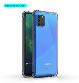 Shockproof TPU case for Samsung Galaxy A31 Transparent